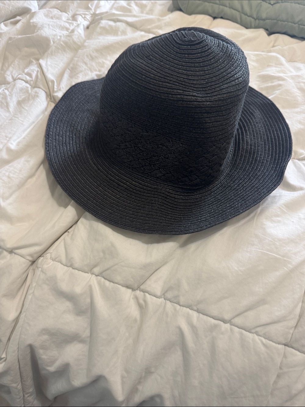 Classic Black Wide-Brim Women's Sun Hat